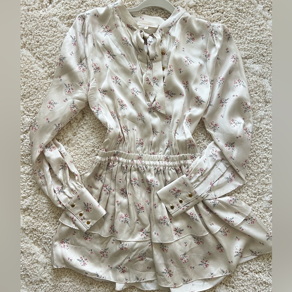 LoveShackFancy Silk Mini Dress 🩷